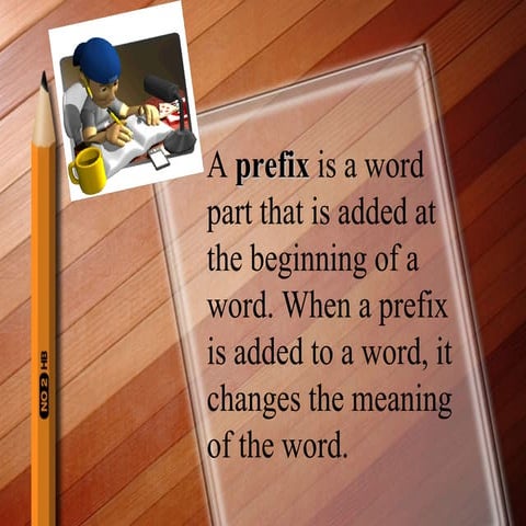 Prefixes & Suffixes
