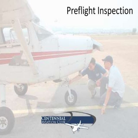 Preflight Inspection (Groups B/D)