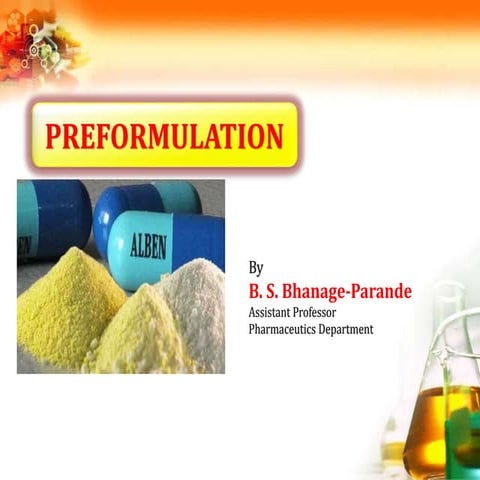 Preformulation Power Point Presentation