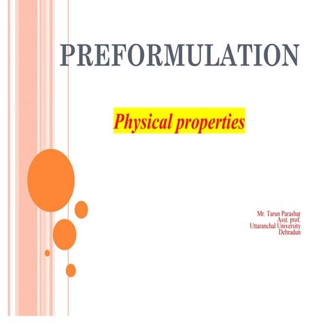 Preformulation unit i uips (2)