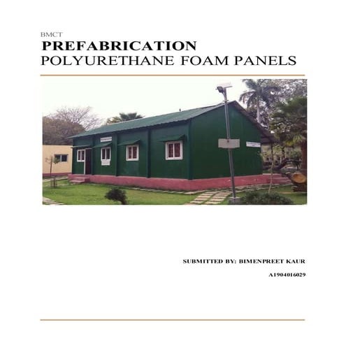 Prefrabricated - puf panel