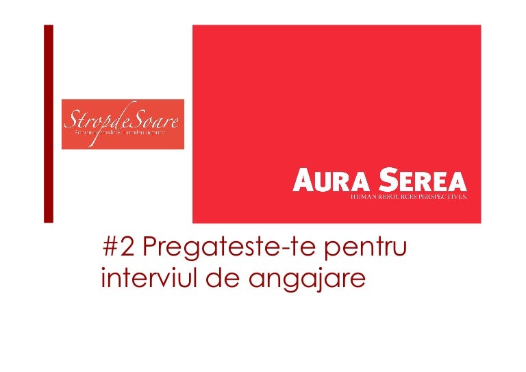 Pregateste Te Pentru Interviul De Angajare