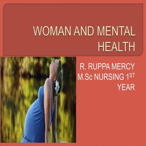 Women and mental health