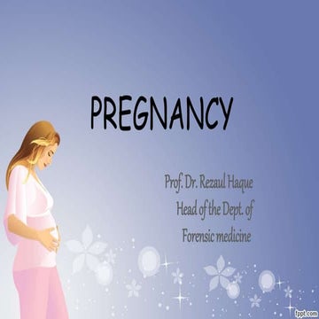 Pregnancy lec
