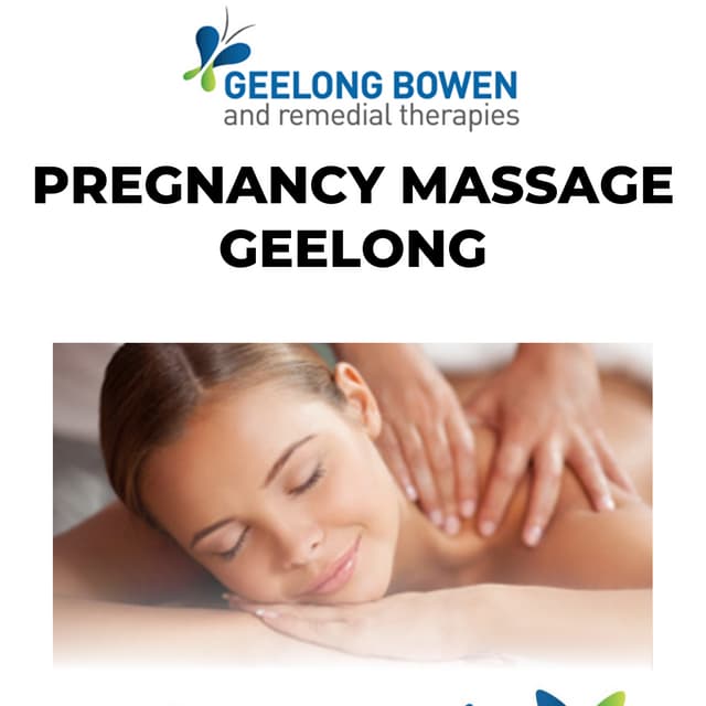 Pregnancy Massage Geelong PDF