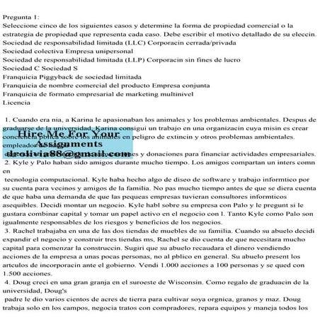 Pregunta 1Seleccione cinco de los siguientes casos y determine la.pdf
