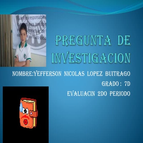 Pregunta  de  investigacion