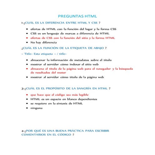 Preguntas html
