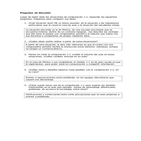 Preguntas de discusión 4