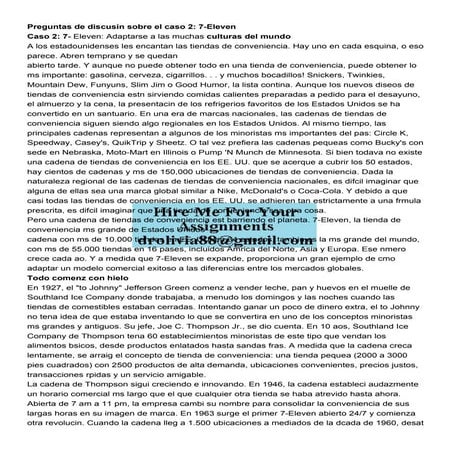 Preguntas de discusin sobre el caso 2 7Eleven   Caso 2 7.pdf