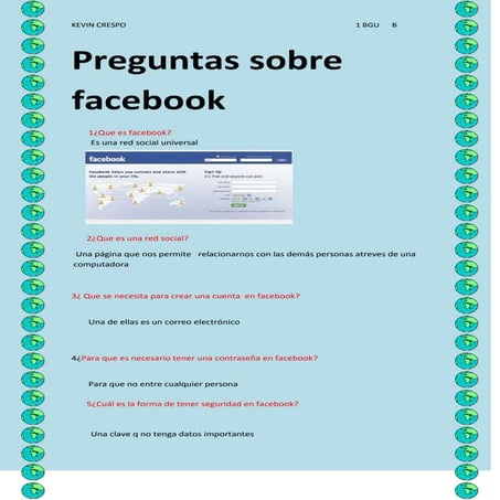Preguntas de facebook | DOCX