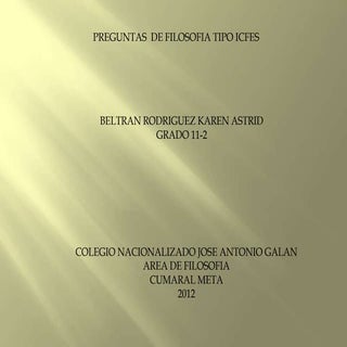 Preguntas de filosofia para modalid...