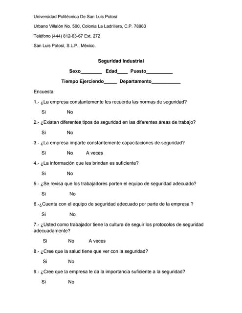 formato encuesta