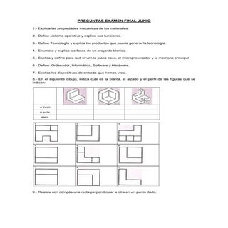 Preguntas examen final junio