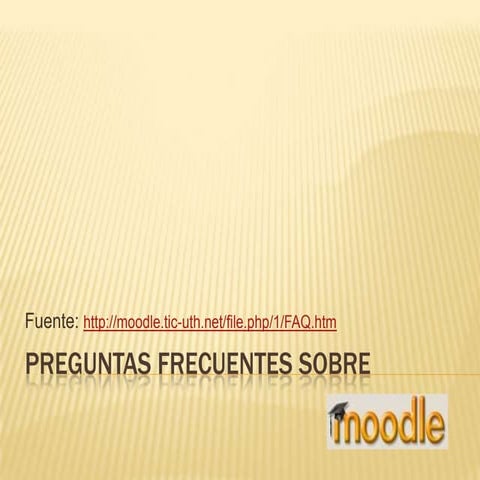 Preguntas frecuentes sobre Moodle