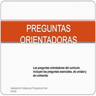 Preguntas orientadoras