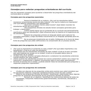 Preguntas orientadoras, ejemplos, y...