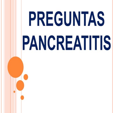 Preguntas pancreatitis enarm
