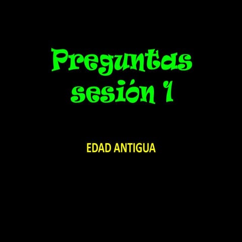 Preguntas ICFES edad antigua