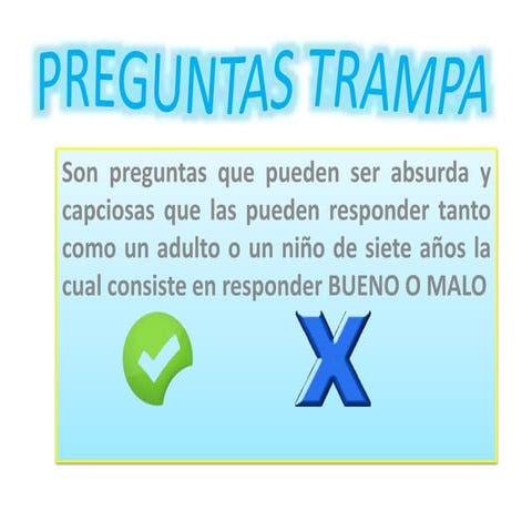 Preguntas trampa
