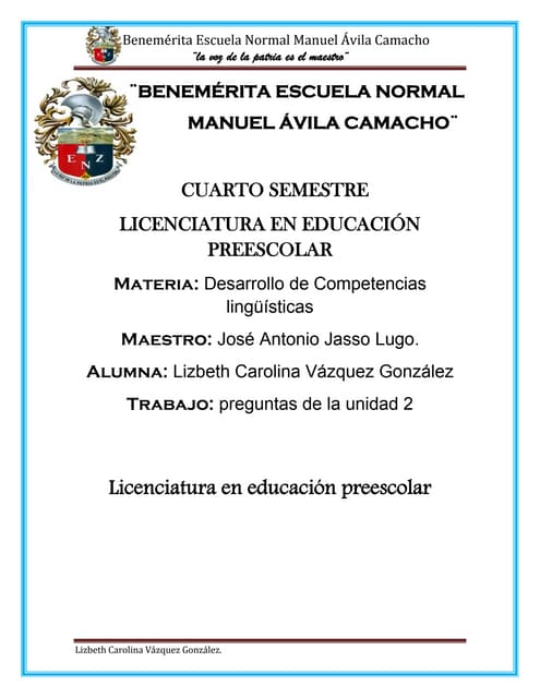 Preguntas unidad 2