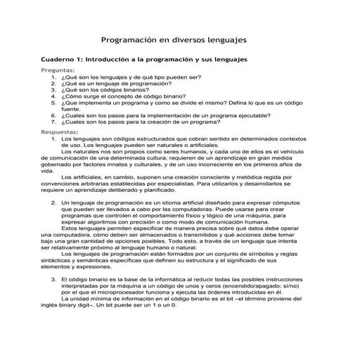 Preguntas y Respuestas