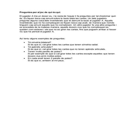 Preguntes per al joc qui es qui