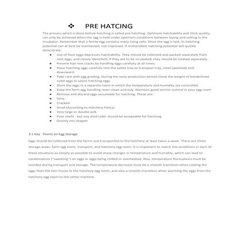 Pre-hatcing | DOCX