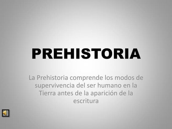La prehistoria en primaria | PPT