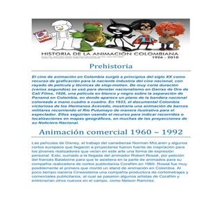 Prehistoria de la animacion