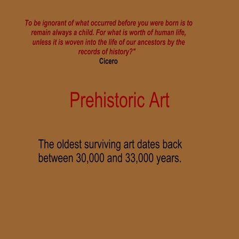 Prehistoric Art