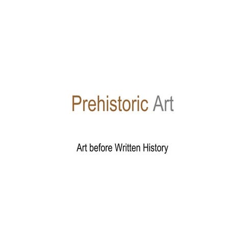 Prehistoric Art