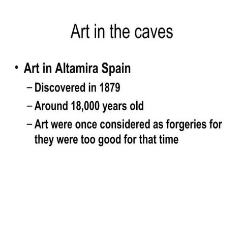 Prehistoric art and mesopotamian art