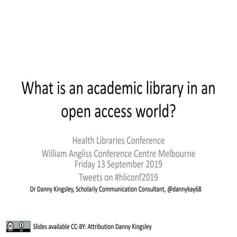 What *is* a library in an 'open' future