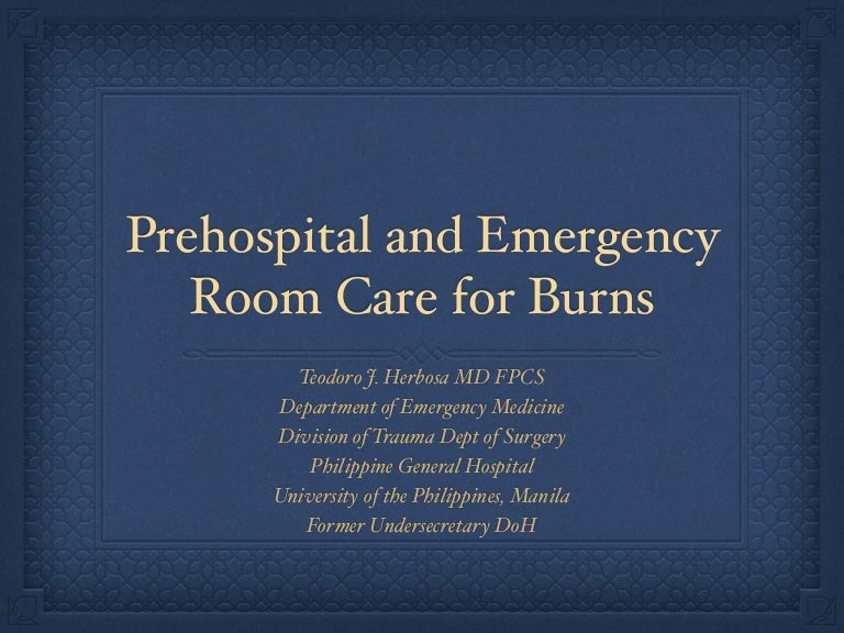 Prehospital burns