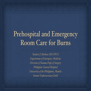Prehospital burns