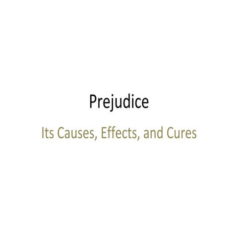 Prejudice