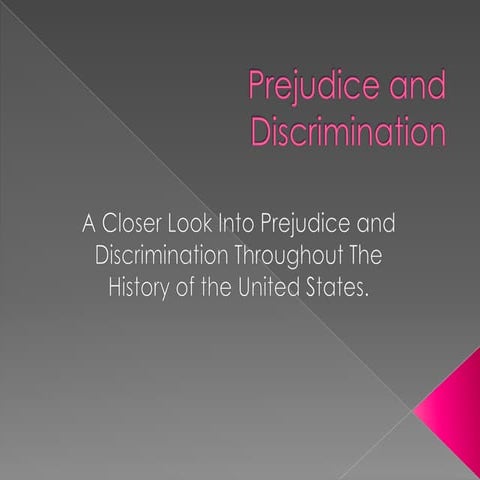 Lecture 2 defining stereotypes, prejudice & discrimination | PPT