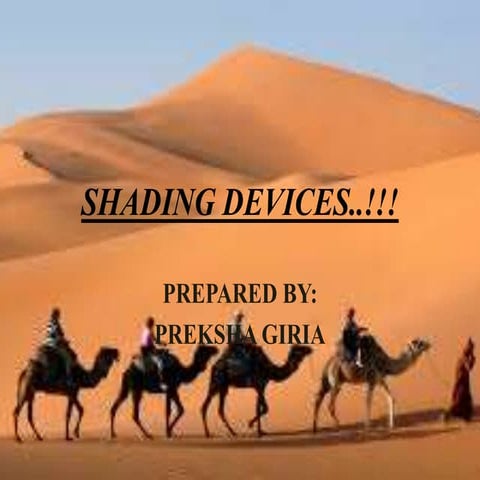 SHADING DEVICES OF JAISALMER