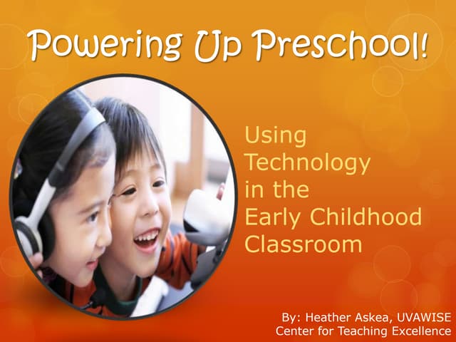 Pre k technology presentation