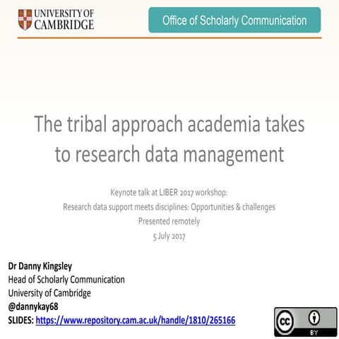 The Tribal Approach Academia Takes to Research Data Management