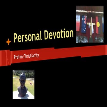 Christianity Personal Devotion SOR1