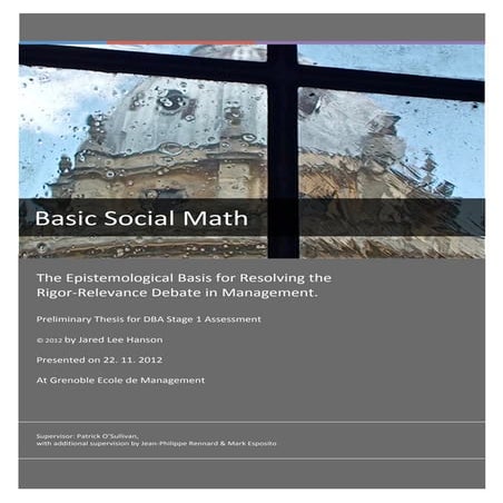 Basic Social Math - Research Proposal | PDF