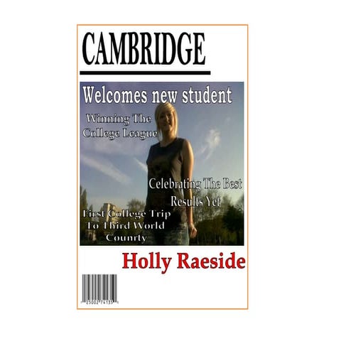 Preliminary front cover