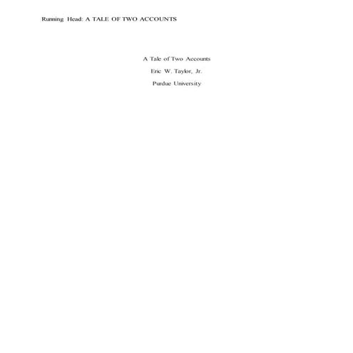 Preliminary research analysis- Eric W. Taylor, Jr.