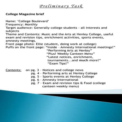 Preliminary task   vanessa szymanska