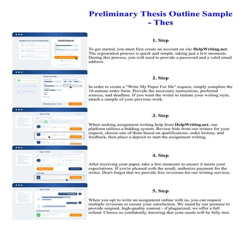 Preliminary Thesis Outline Sample - Thes