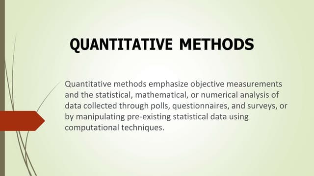 Practical Research 1 about quantitative and qualitative methods