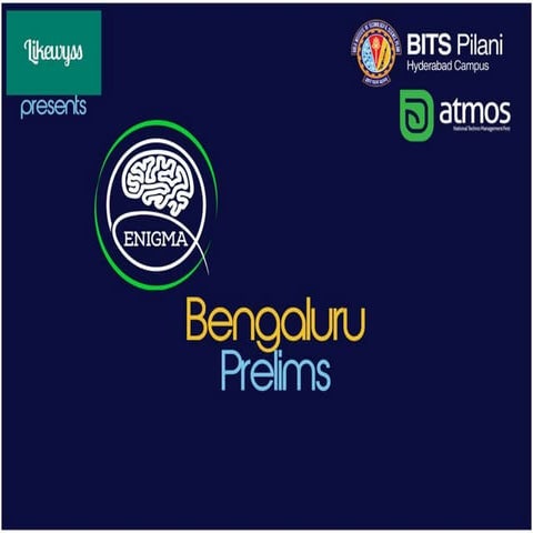 Enigma 2013 - Prelims