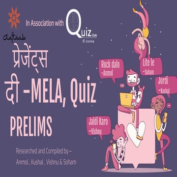 D-MELA Quiz Prelims IITJ (Aaftaab)